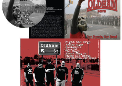 Oldham Boys CD layout