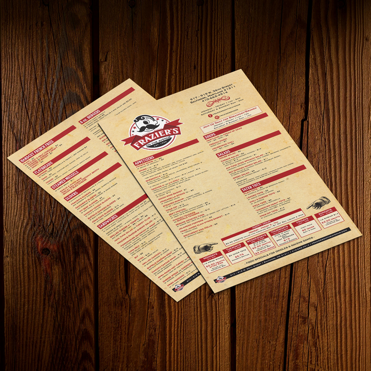 Frazier’s on the Avenue menus Frazier's on the Avenue menus