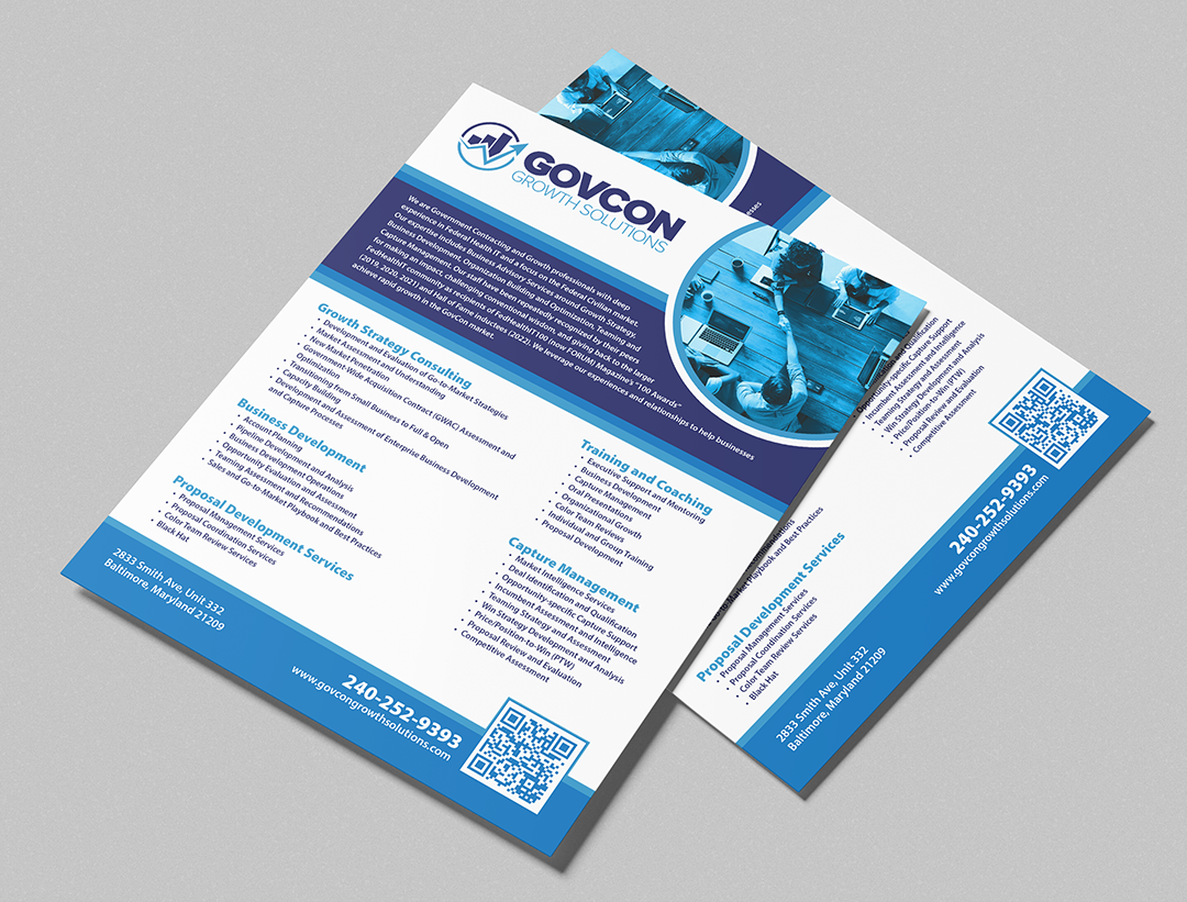 GovCon Growth Solutions one sheet advertisement GovCon Growth Solutions one sheet advertisement