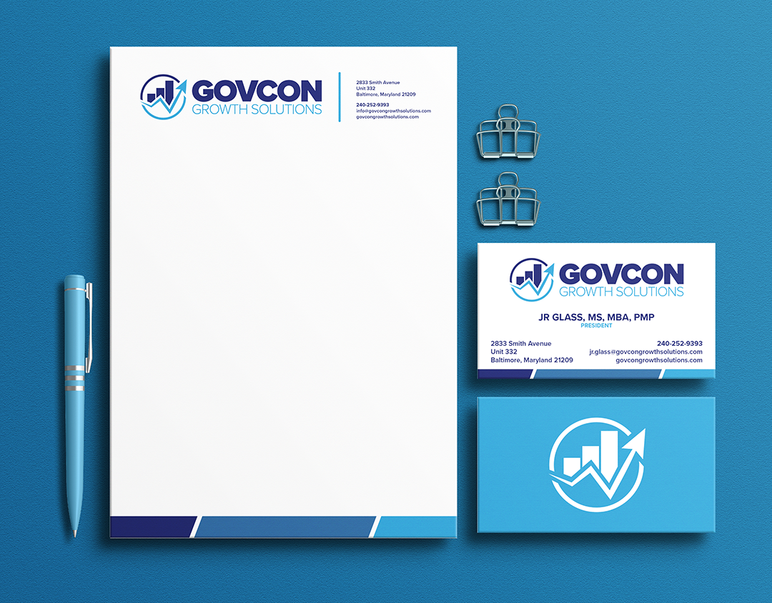 GovCon Growth Solutions letterhead and business card GovCon Growth Solutions letterhead and business card